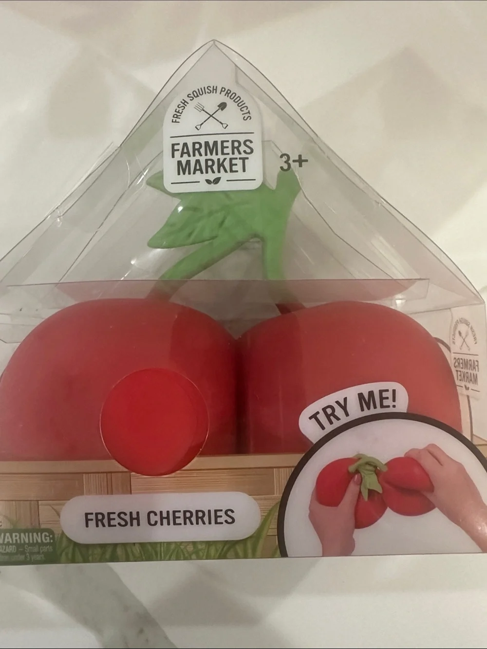 Set of 6 Sunny Days Squeezy Cake Cherries pineapple Cheese Strawberry Peach NEW